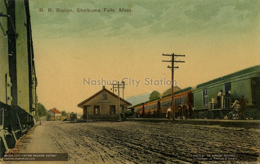 Postcard: Railroad Station, Shelburne Falls, Massachusetts